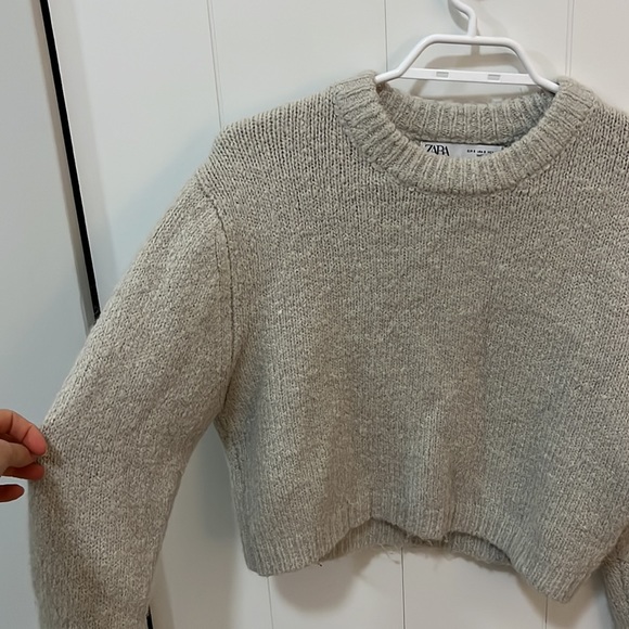 Zara cropped knit sweater - Picture 3 of 3